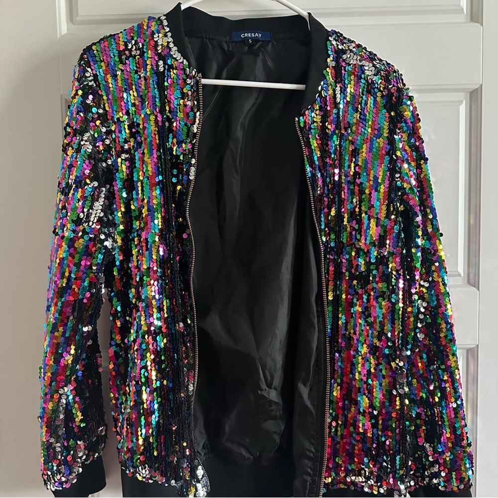 Multicolor Sequin Women's Jacket